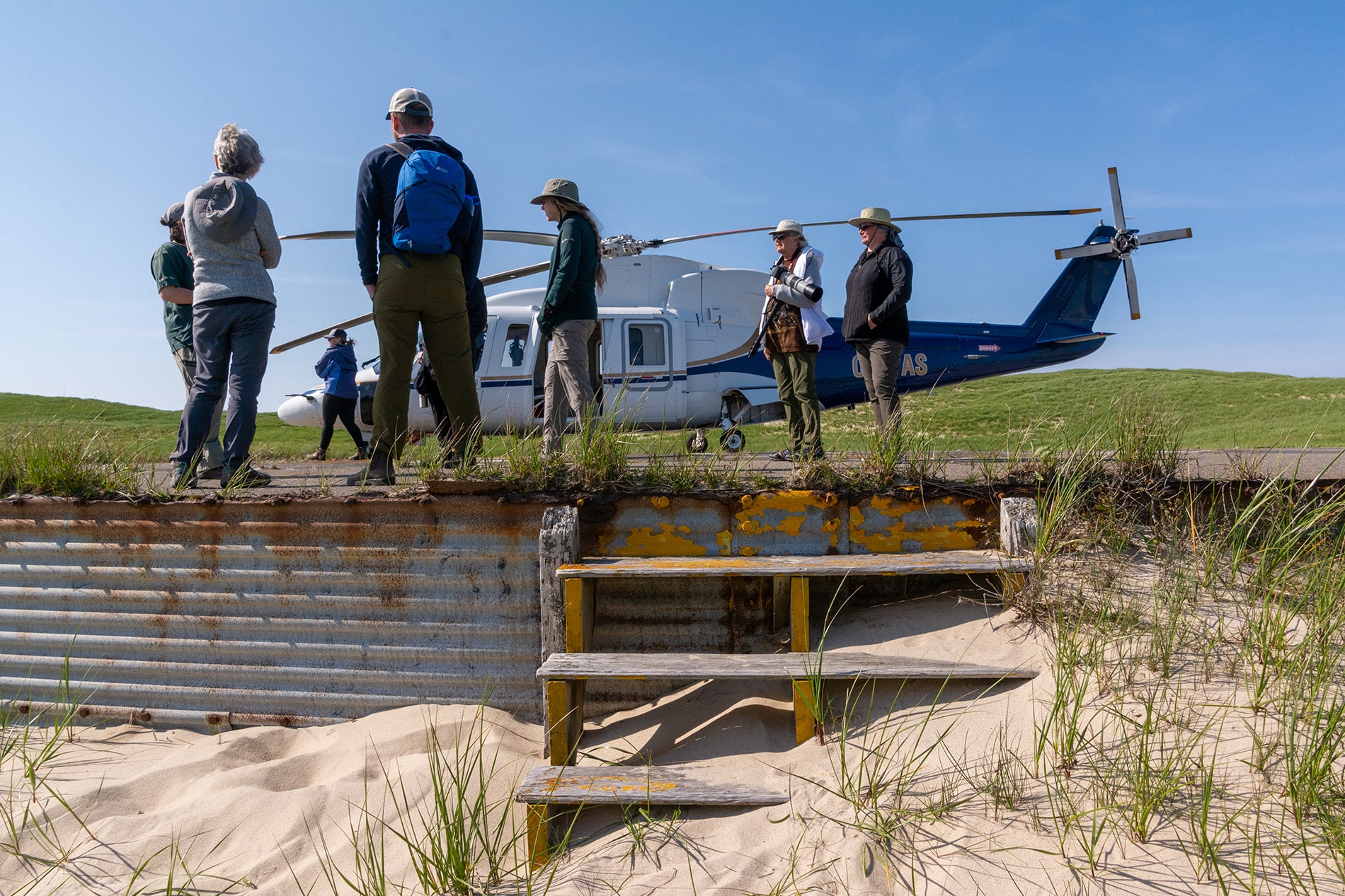We travel by helicopter to Sable Island National Park Reserve with Vision Air Services - Image by Geordie Mott and Picture Perfect Tours